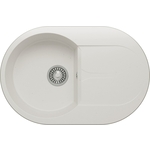 Кухонная мойка Polygran Atol 760 №36 белый хлопок (679030)