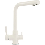 Смеситель для кухни Polygran высокий Дуо под фильтр, №36 белый хлопок (660717)