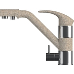 Смеситель для кухни Polygran Дуо под фильтр, №302 песочный (824951)