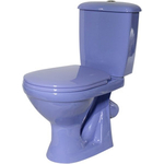 Унитаз-компакт Оскольская керамика Суперкомпакт косой выпуск, сиреневый (4631111132074)