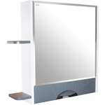 Зеркальный шкаф Mixline Байкал 70 белый/серый (4640030869626)