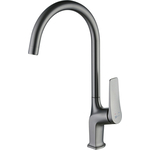 Смеситель для кухни Lemark Bronx высокий, графит (LM3705GM)