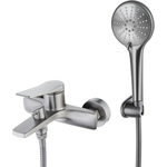 Смеситель для ванны Lemark Bronx с душем, графит (LM3714GM)