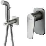 Гигиенический душ Lemark Bronx с гигиенической лейкой, встраиваемый, графит (LM3719GM)