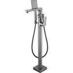 Смеситель для ванны Lemark Bronx напольный, графит (LM3744GM)