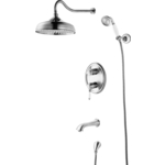 Душевая система Lemark Villa с изливом, хром (LM4822C)