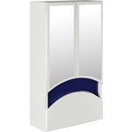 Зеркальный шкаф Mixline Радуга 46х80 синий (4640030866830)