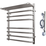 Полотенцесушитель электрический Point П7 500х600 с полкой хром (PN09156SPE)