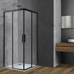 Душевой уголок Vincea Soft VSS-3SO 90х90 прозрачный, черный (VSS-3SO900CLB)