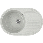 Кухонная мойка GreenStone GRS-18L-310 серый, с сифоном