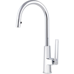 Смеситель для кухни Kaiser Merkur выдвижной, хром (27166)