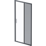 Душевая дверь Am.Pm Gem 100х195 прозрачная/матовая, черная матовая (W90G-100-1-195BM)