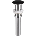 Донный клапан Ceramicanova Click-clack с керамической накладкой, черный матовый (CN2000MB)