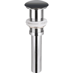 Донный клапан Ceramicanova Click-clack с керамической накладкой, темный антрацит (CN2000MDH)