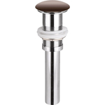 Донный клапан Ceramicanova Click-clack с керамической накладкой, коричневый (CN2000MDB)