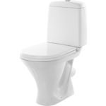 Унитаз-компакт Sanita Аттика Эконом c сиденьем (WC.CC/Attica/1-P/WHT.G/S1)