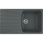 Кухонная мойка GreenStone GRS-12-343 антрацит, с сифоном