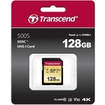Карта памяти Transcend 128GB SDXC Class 10 UHS-I U3 V30 R95, W60MB/s (TS128GSDC500S)