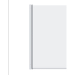 Шторка для ванны Damixa Skyline 80 распашная, прозрачная, хром глянцевый (DX35WBS-D080-140MT)