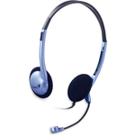 Компьютерная гарнитура Genius HS-02B, легкая, регулируемое оголовье, мягкие амбушюры, выносной микрофон с шумоподавлением, регулировка (31710037100)