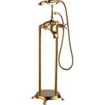 Смеситель для ванны Abber Klassik напольный, золото (AF8415G)