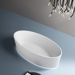 Акриловая ванна Abber 180х85 на каркасе, слив-перелив (AB9327)