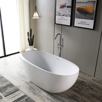 Акриловая ванна Abber 170х80 на каркасе, слив-перелив (AB9285)