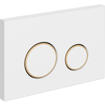 Кнопка смыва Cersanit Twins белая матовая (63535)