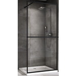 Душевой уголок Abber Immer Offen 100х90 с поддоном, прозрачный, черный (AG60090B, ЛП00081)