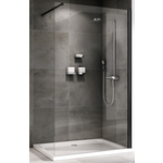 Душевая перегородка Abber Immer Offen 90х200 прозрачная, черная (AG61090B)