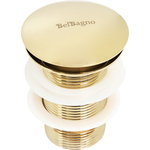 Донный клапан BelBagno SC Click-clack без перелива, золото (BB-SC-ORO)