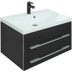 Тумба под раковину Aquanet Верона 75 черный матовый (272427)