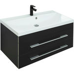 Тумба под раковину Aquanet Верона 90 черный матовый (272429)