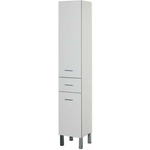 Пенал Aquanet Верона 35 левый, с бельевой корзиной, белый (187316)