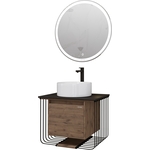 Мебель для ванной Grossman Винтаж 70х50 GR-3013, веллингтон/черный