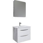 Мебель для ванной Grossman Талис 60х45 бетон пайн/белый глянец