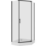 Душевой уголок Niagara NG-6834-08 BLACK 100х100 прозрачный, черный