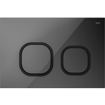 Кнопка смыва IDDIS Uniglass черная (UNG01GBi77)