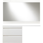 Мебель для ванной Style line Даллас Люкс 78 (140L) подвесная, под стиральную машину, белая эмаль