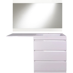 Мебель для ванной Style line Даллас Люкс 68 (130R) три ящика, под стиральную машину, белая
