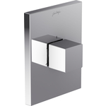 Переключатель потоков Jacob Delafon Modulo Square встраиваемый, на 3 выхода, хром (E75413-CP)