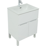 Тумба под раковину Aquanet Алвита 60 один ящик, белый матовый (277546)