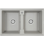 Кухонная мойка Paulmark Zwilling 81х50 серый (PM238150-GR)