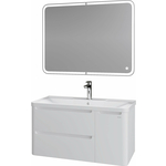 Мебель для ванной Grossman Адель 90х45 подвесная, белая