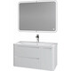Мебель для ванной Grossman Адель 100х45 подвесная, белая
