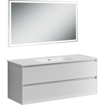 Мебель для ванной Sancos Cento 120 два ящика, белый глянец