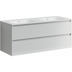 Тумба под раковину Sancos Cento 120 два ящика, белый глянец (CN120-2W)