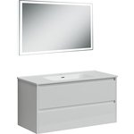 Мебель для ванной Sancos Libra 100 два ящика, белый глянец