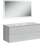 Мебель для ванной Sancos Libra 120 два ящика, белый глянец