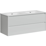 Тумба с раковиной Sancos Libra 120 два ящика, белый глянец (LB120-2W, CN7004)